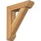 Ekena Millwork Traditional Slat Rough Sawn Bracket w/ Offset Brace, Western Red Cedar, 6"W x 22"D x 26"H BKT0604X22X26TRA06RWR - alternate 1